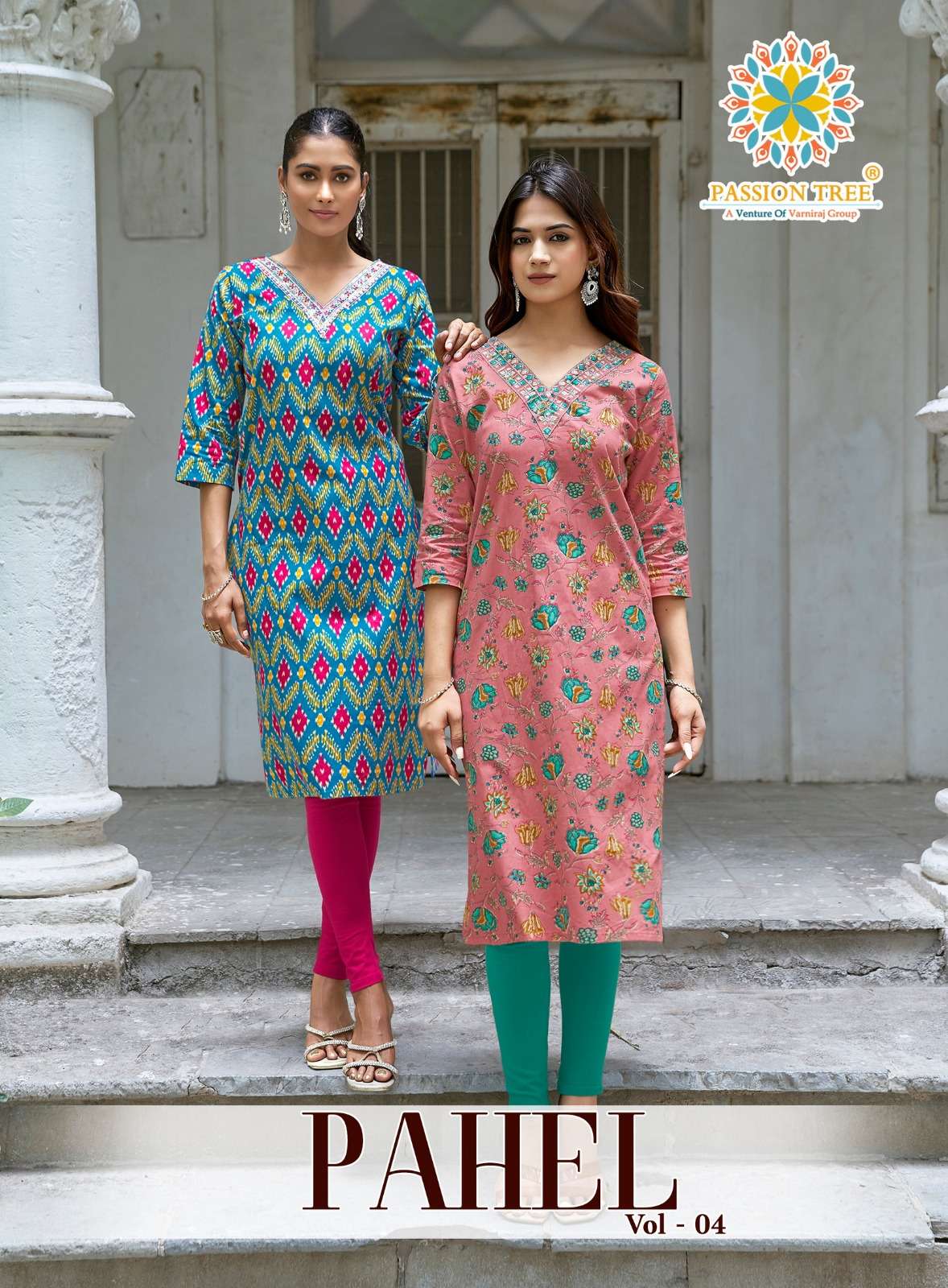 PASSION TREE   PAHEL VOL-4 PRINTED KURTI  WHOLESALER 