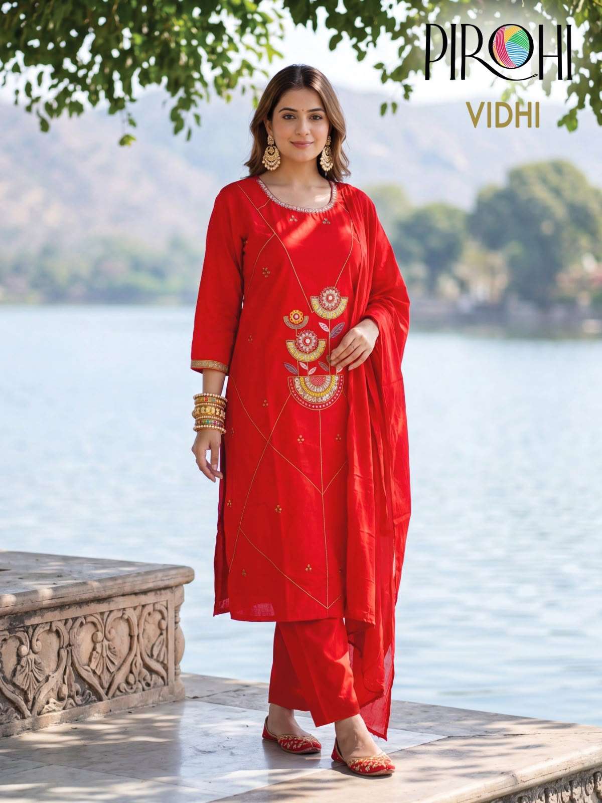 PIROHI KURTI VIDHI  PRINTED KURTI WHOLESALER 