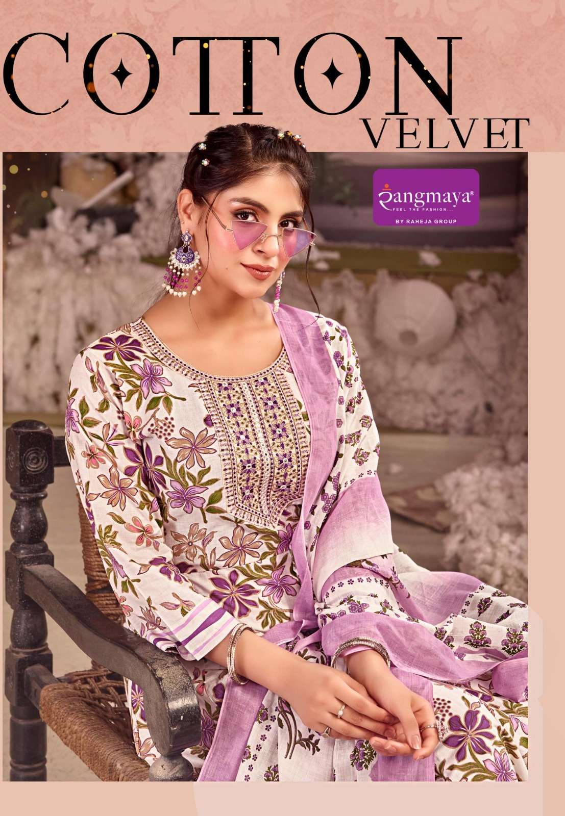 Rangmaya KURTI COTTON VELVET PRINTED KURTI WHOLESALER 