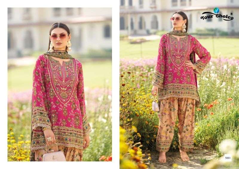 Your Choice Glossy 5001 And 5002 PRINTED KURTI WHOLESALER 