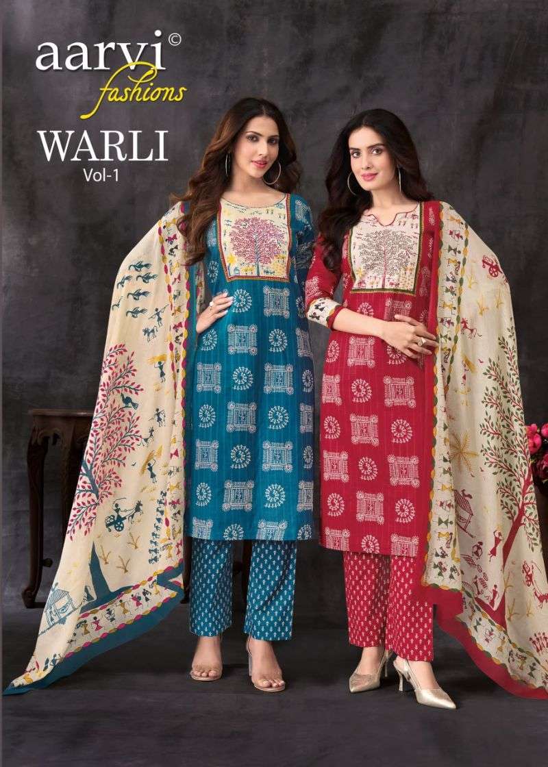 Aarvi KURTI Warli Vol 1 PRINTED KURTI WHOLESALER 