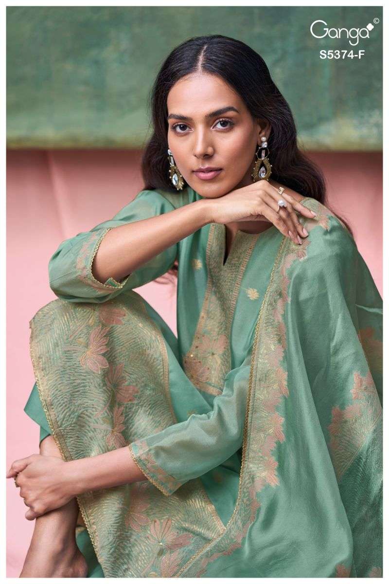 Ganga KURTI Hiyana 5374 PRINTED KURTI WHOLESALER 