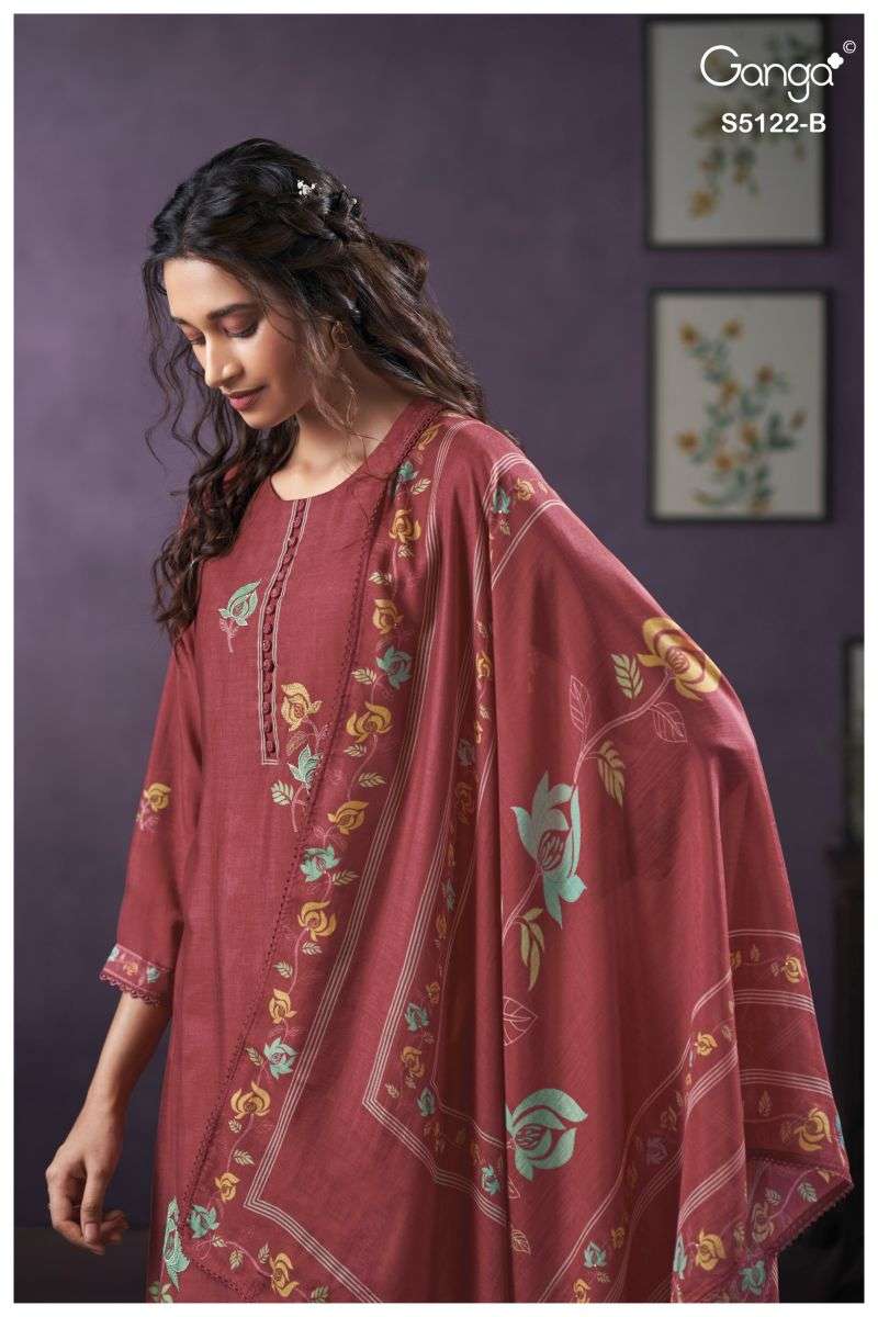 Ganga KURTI Naila 5122 PRINTED KURTI WHOLESALER 