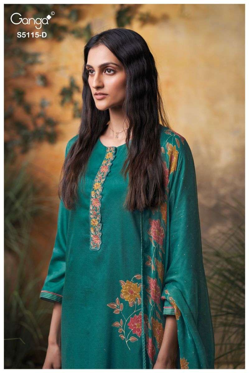 Ganga KURTI Saiba 5115 PRINTED KURTI WHOLESALER 