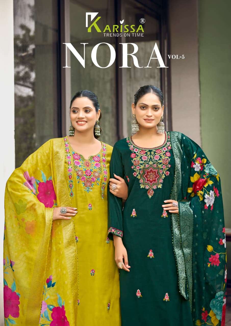 KARISSA KURTI NORA vol -5 PRINTED KURTI WHOLESALER 