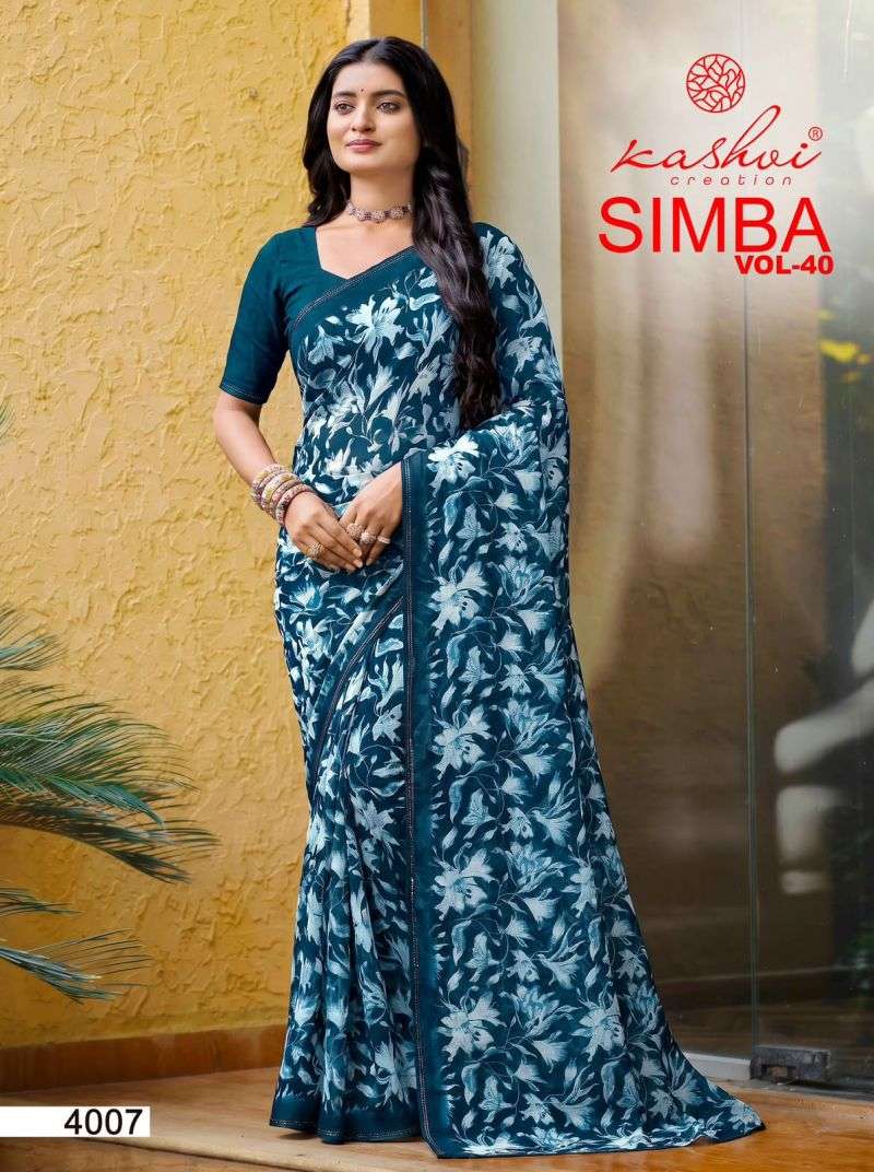 Kashvi  SAREE Simba Vol 40 PRINTED KURTI WHOLESALER 