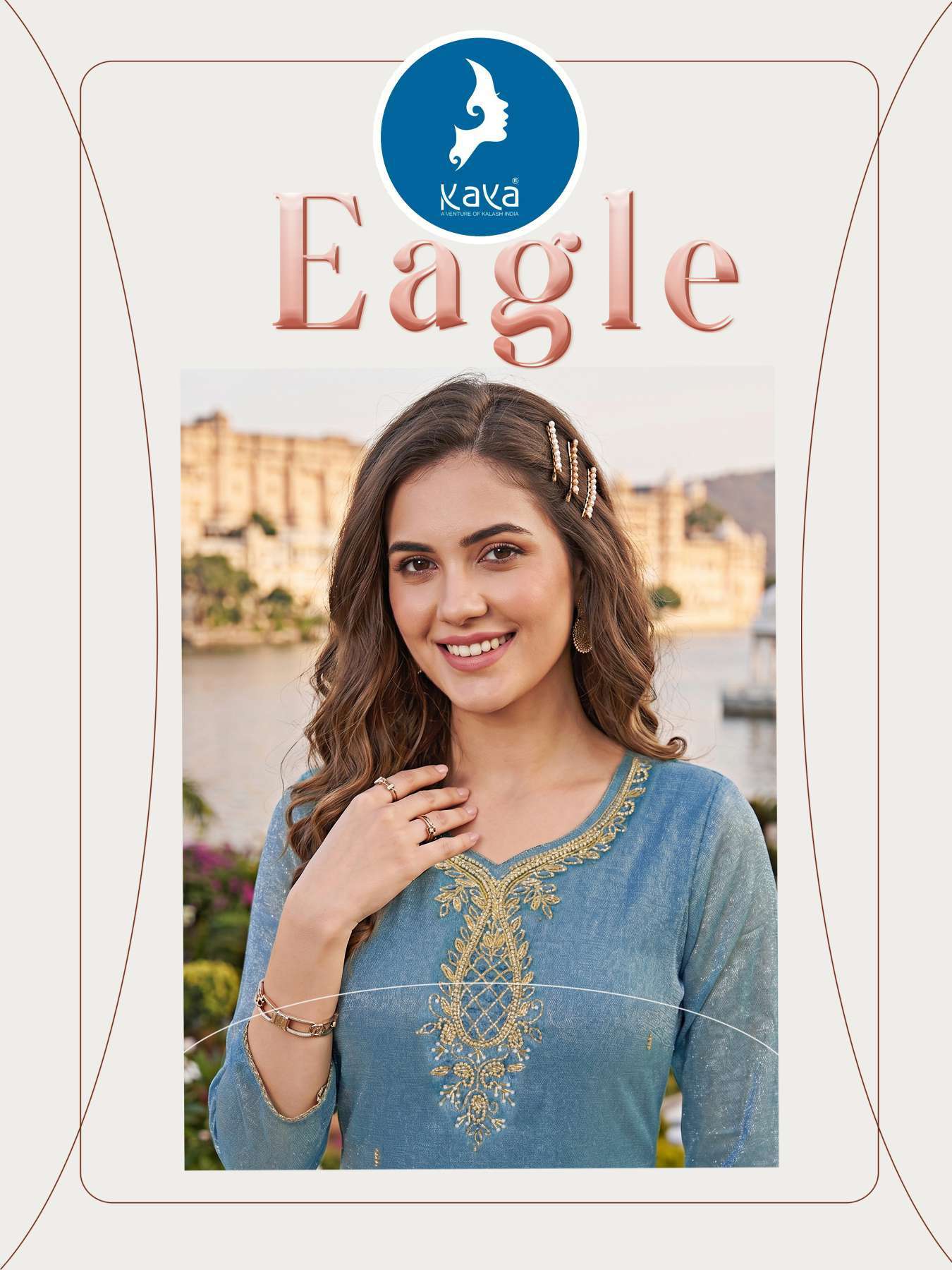 KAYA KURTI EAGLE PRINTED KURTI WHOLESALER 