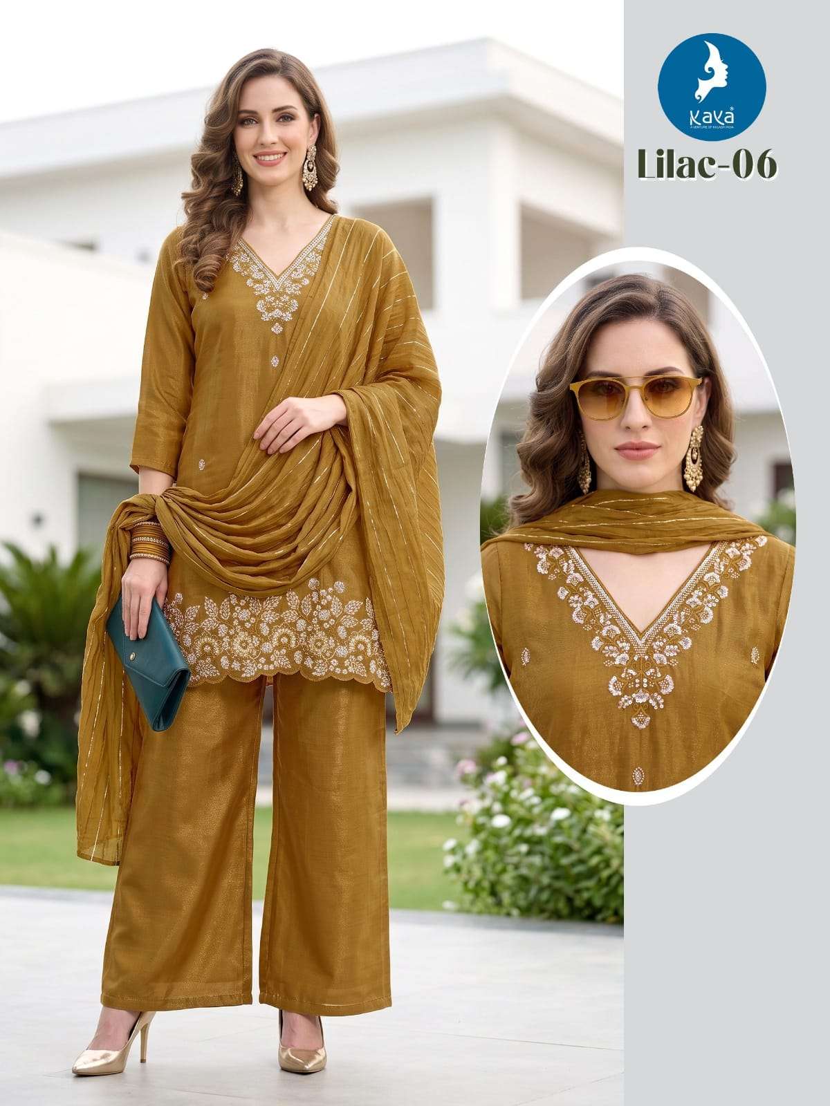 KAYA KURTI LILAC PRINTED KURTI WHOLESALER 