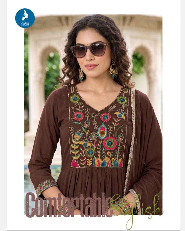KAYA KURTI PEARS PRINTED KURTI WHOLESALER 