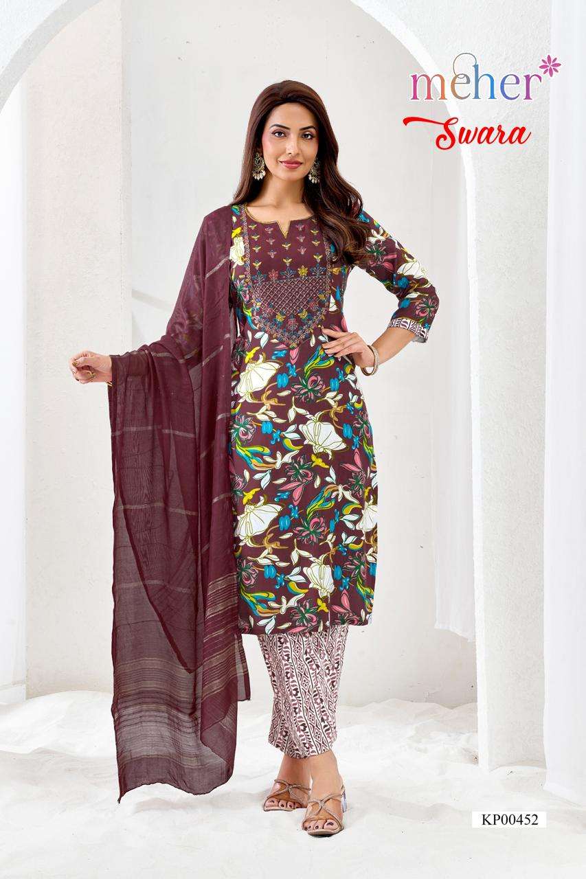 MEHER KURTI SWARA PRINTED   KURTI WHOLESALER 