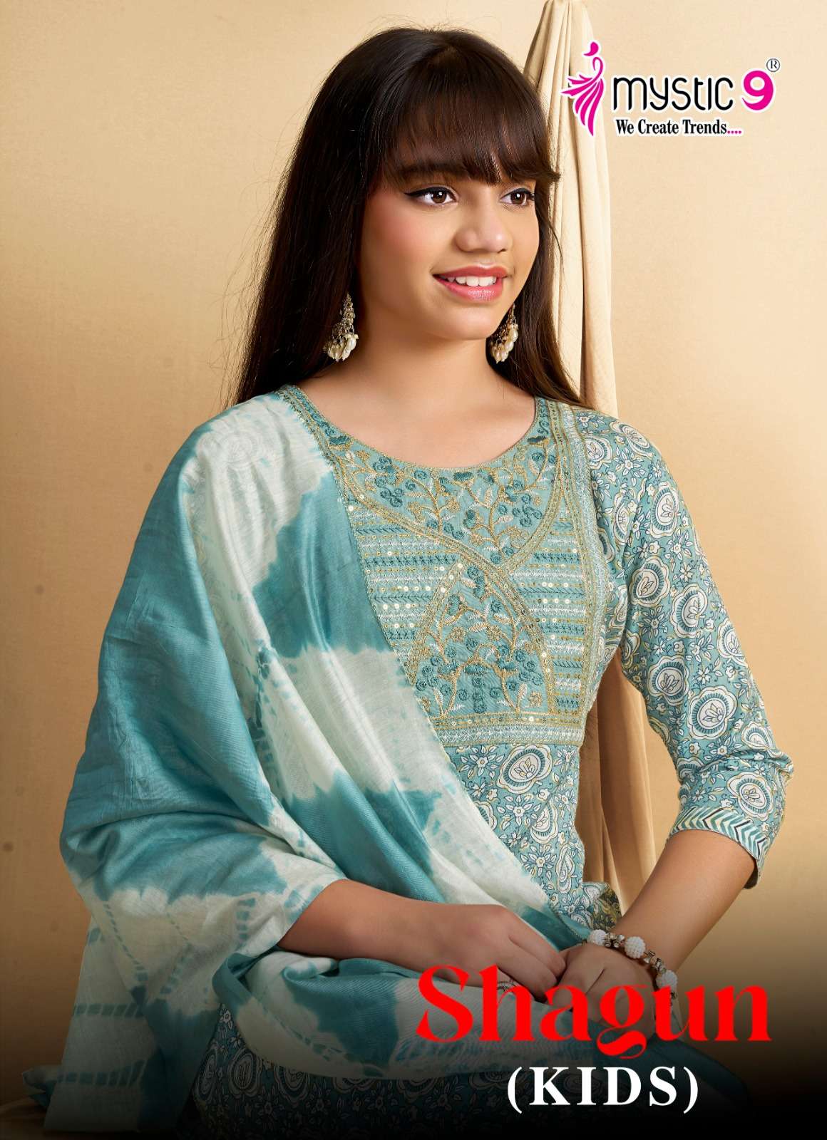 MYSTIC 9 KURTI SHAGUN (KIDS) VOL 5 PRINTED KURTI WHOLESALER 