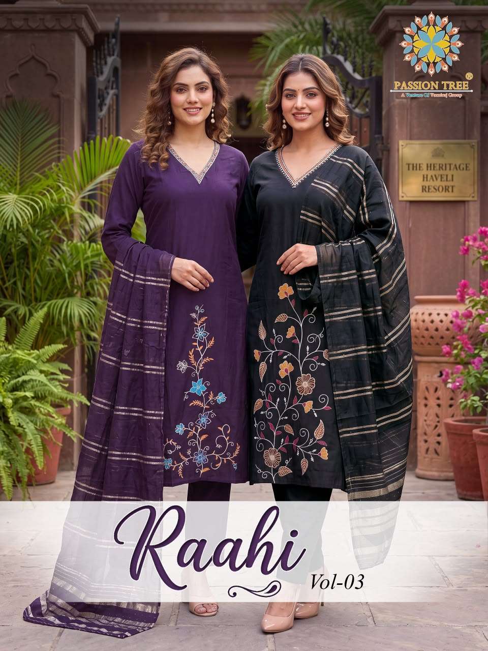 Passion Tree RAAHI  VOL-3 PRINTED KURTI WHOLESALER 