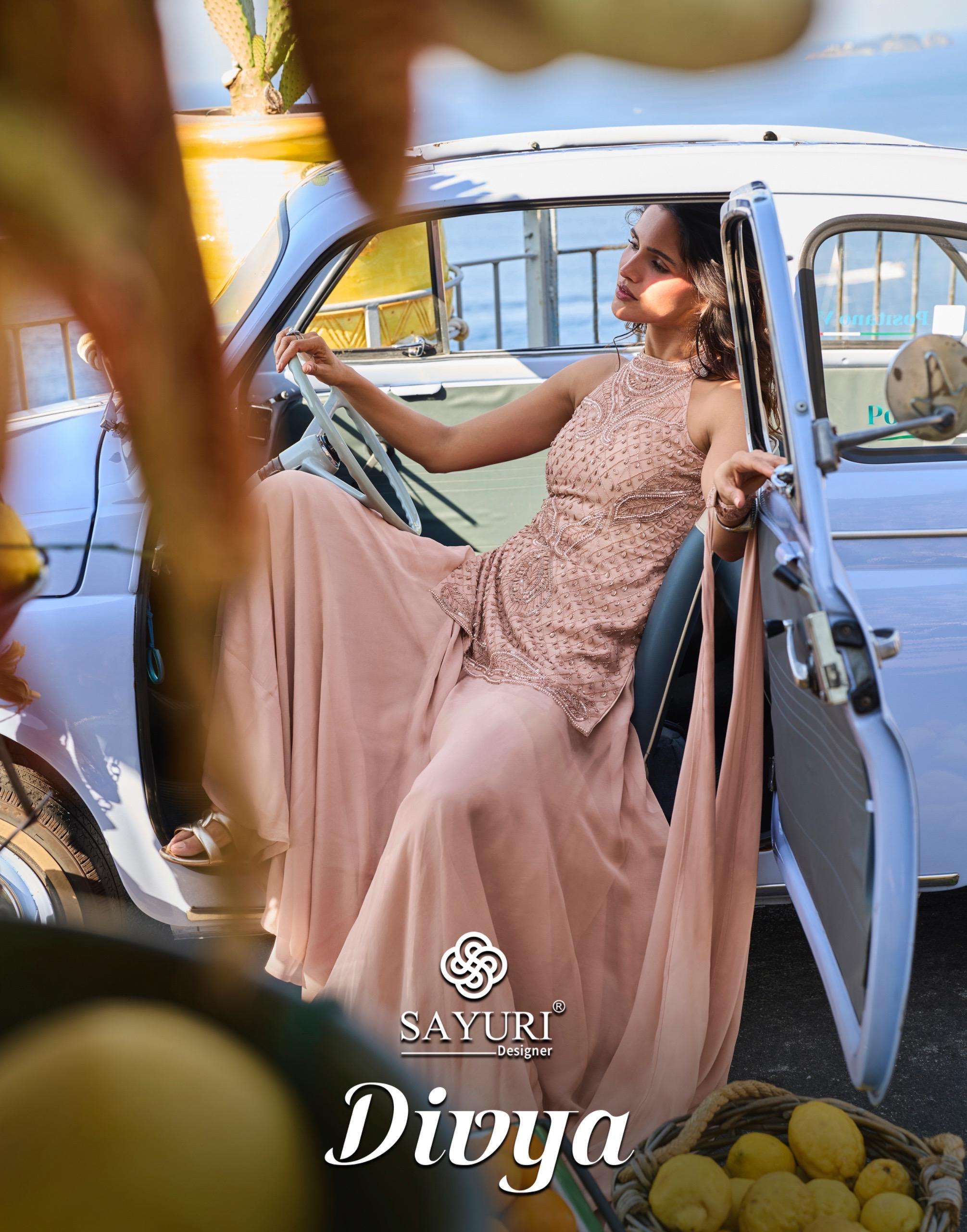 SAYURI DESIGNER DIVYA PRINTED KURTI WHOLESALER 