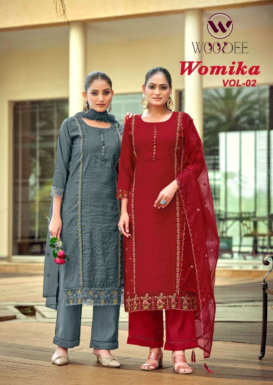 WOODEE KURTI WOMIKA vol-2 PRINTED KURTI WHOLESALER 