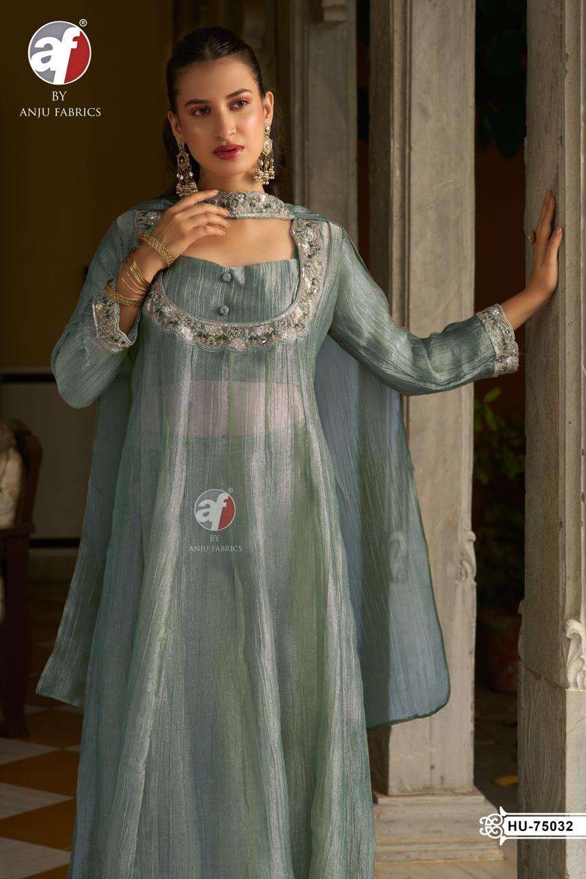 AF KURTI D.NO HU 75035 PRINTED KURTI WHOLESALER 