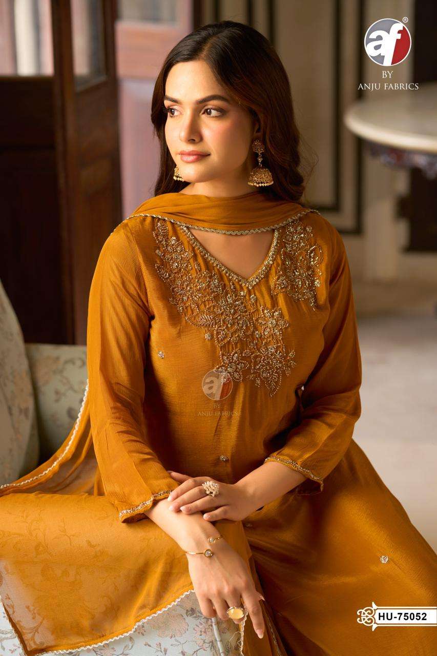 AF  KURTI D.NO HU 75052 PRINTED KURTI WHOLESALER 