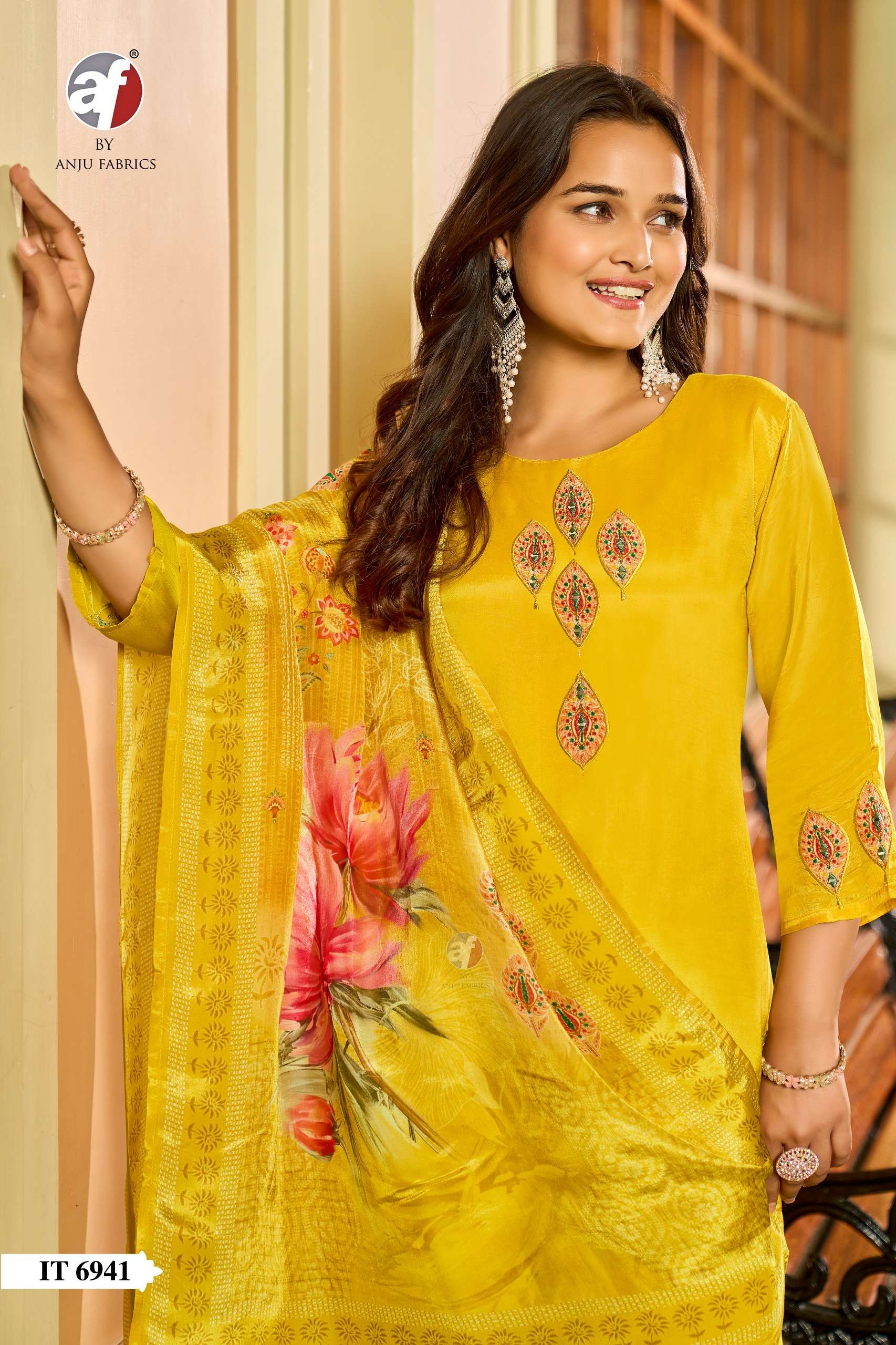 AF KURTI D.NO IT 6941 PRINTED KURTI WHOLESALER 