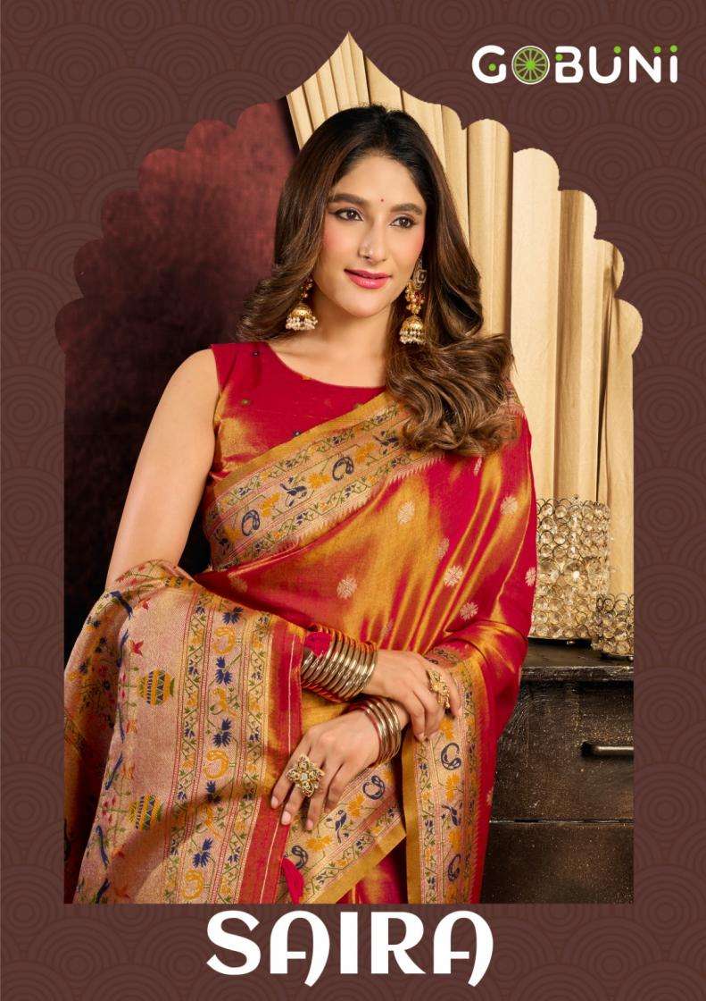 gobuni SAREE saira PRINTED KURTI WHOLESALER 