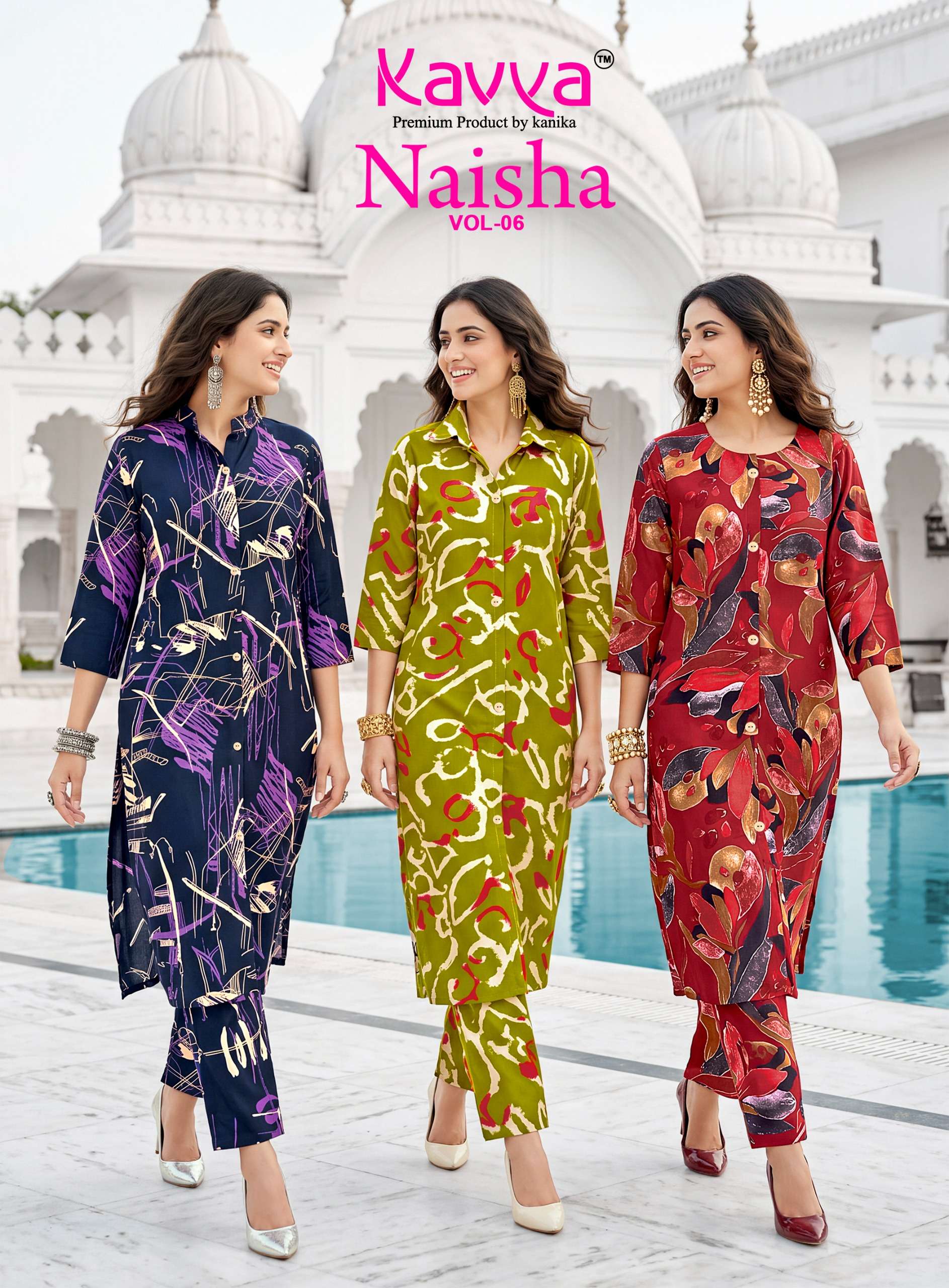 KAVYA KURTI NAISHA Vol-6 PRINTED KURTI WHOLESALER 