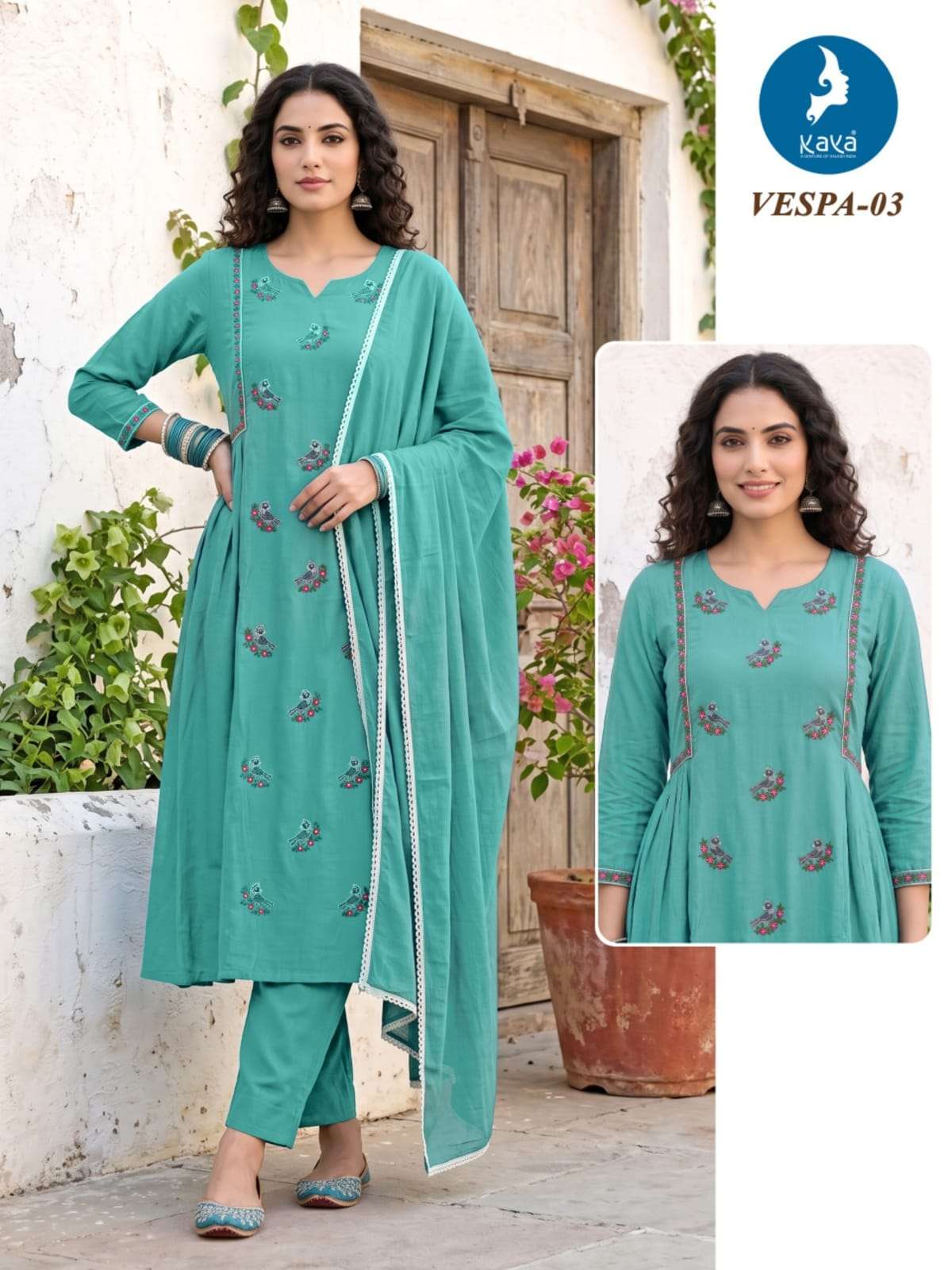 KAYA KURTI 3XL to 5XL COMBO VESPA PRINTED KURTI WHOLESALER 