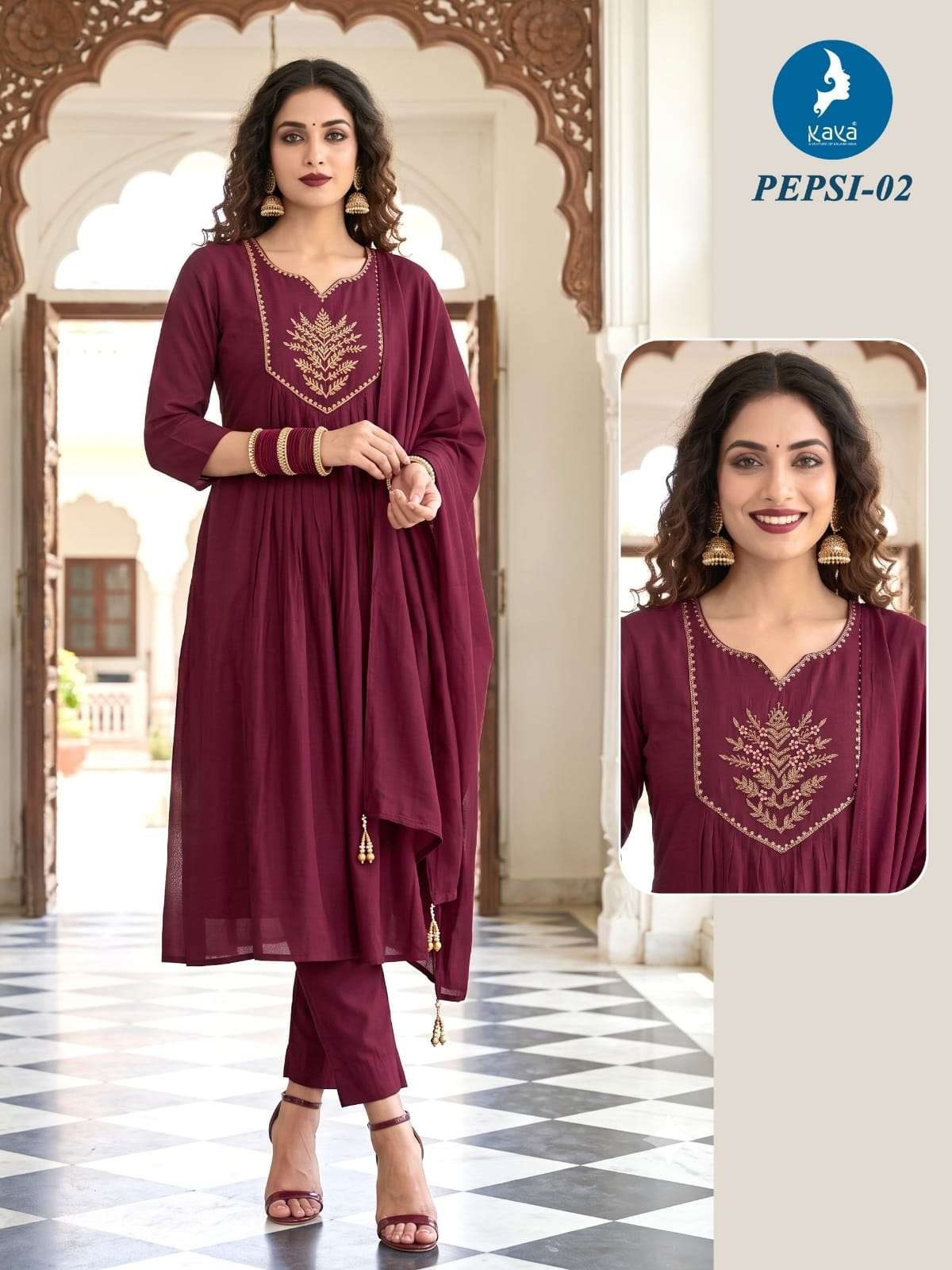 KAYA KURTI PEPSI PRINTED KURTI WHOLESALER 