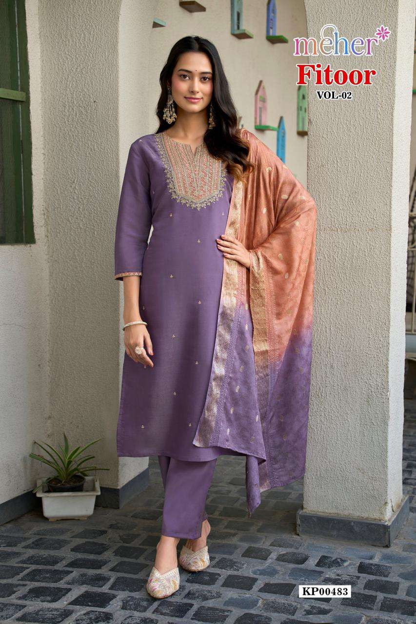 MEHER KURTI FITOOR VOL 2 PRINTED KURTI WHOLESALER 