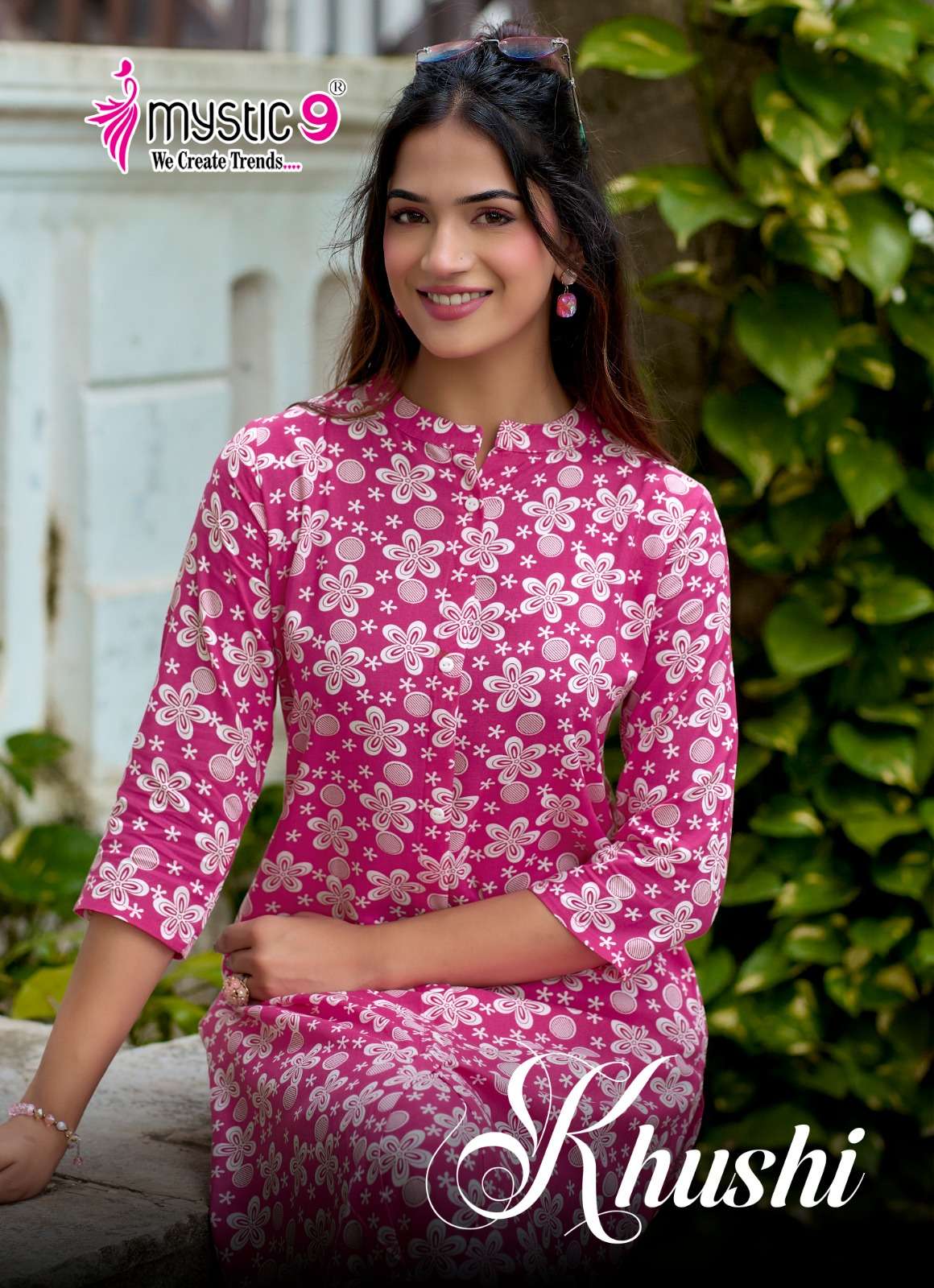 MYSTIC 9 KURTI KHUSHI VOL 9 PRINTED KURTI WHOLESALER 
