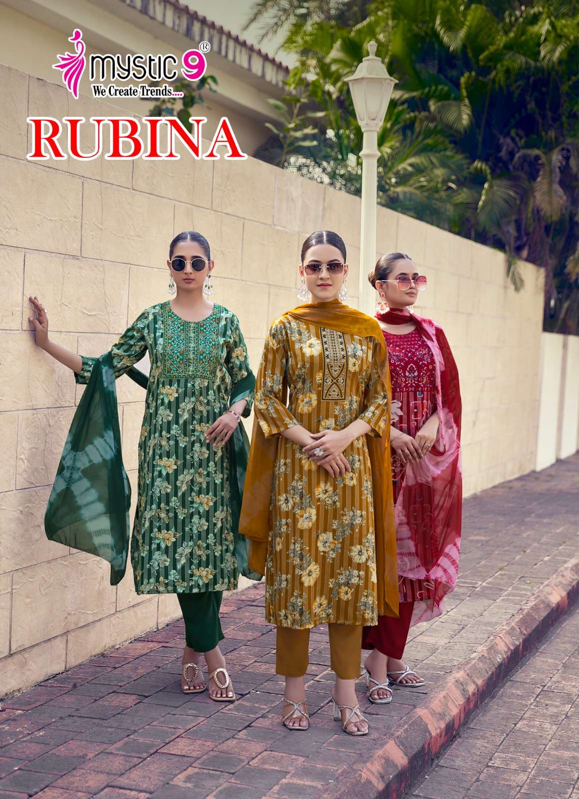 MYSTIC 9 KURTI RUBINA VOL 12  PRINTED KURTI WHOLESALER 