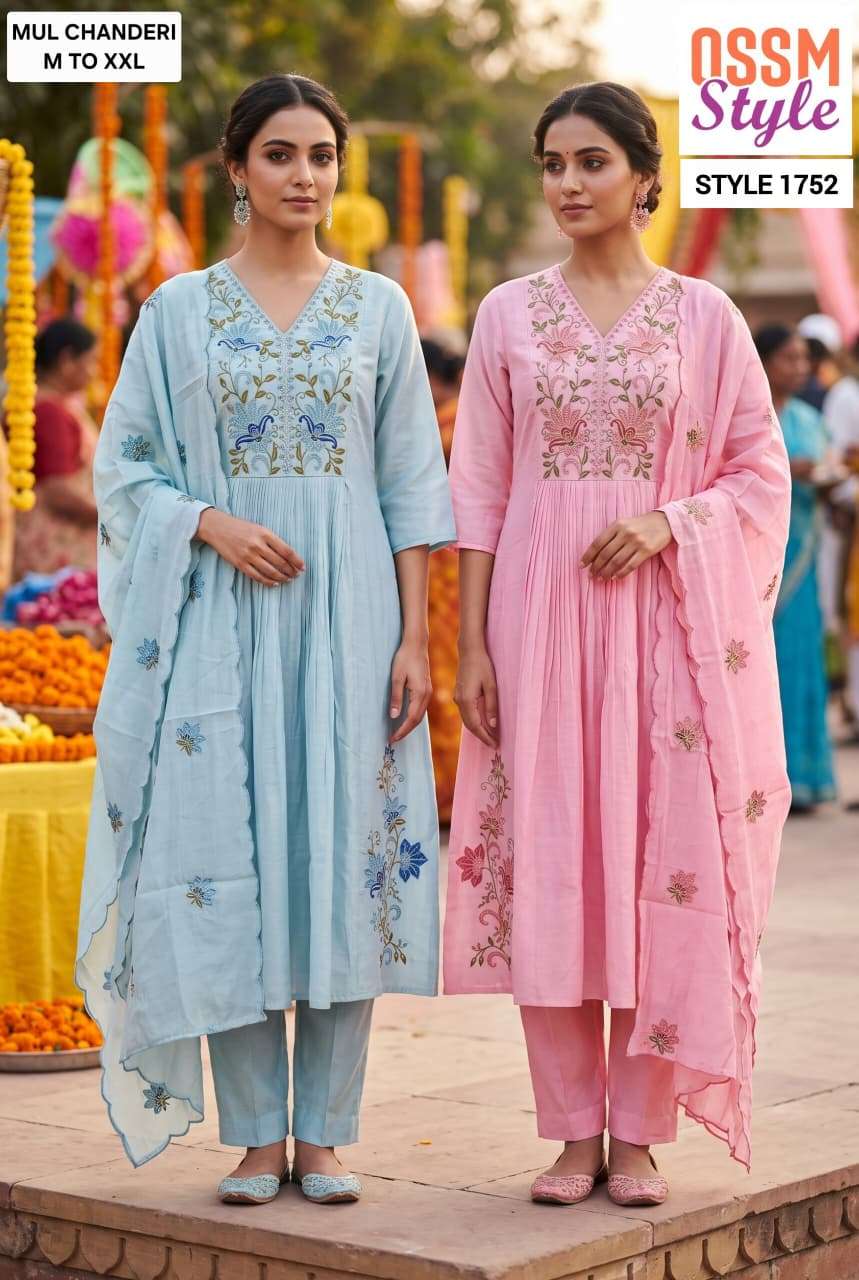 OSSM KURTI Design no 1752 PRINTED KURTI WHOLESALER 