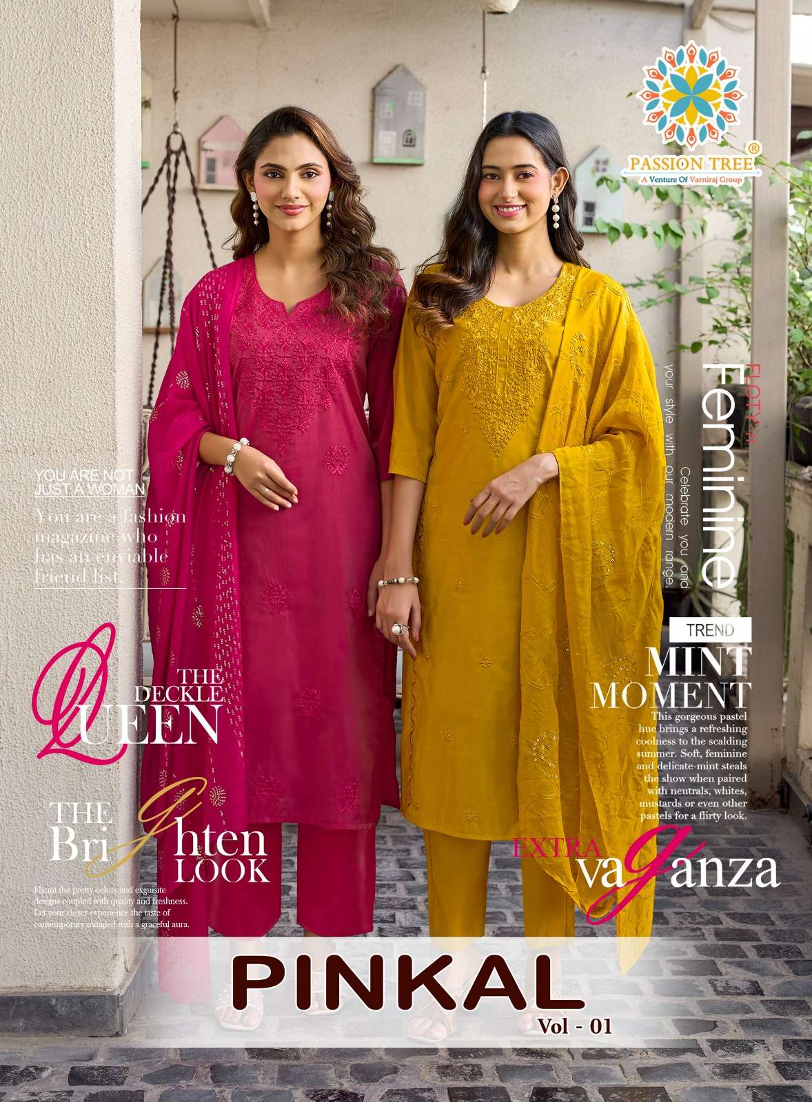PASSION TREE PINKAL VOL-1 PRINTED KURTI WHOLESALER 
