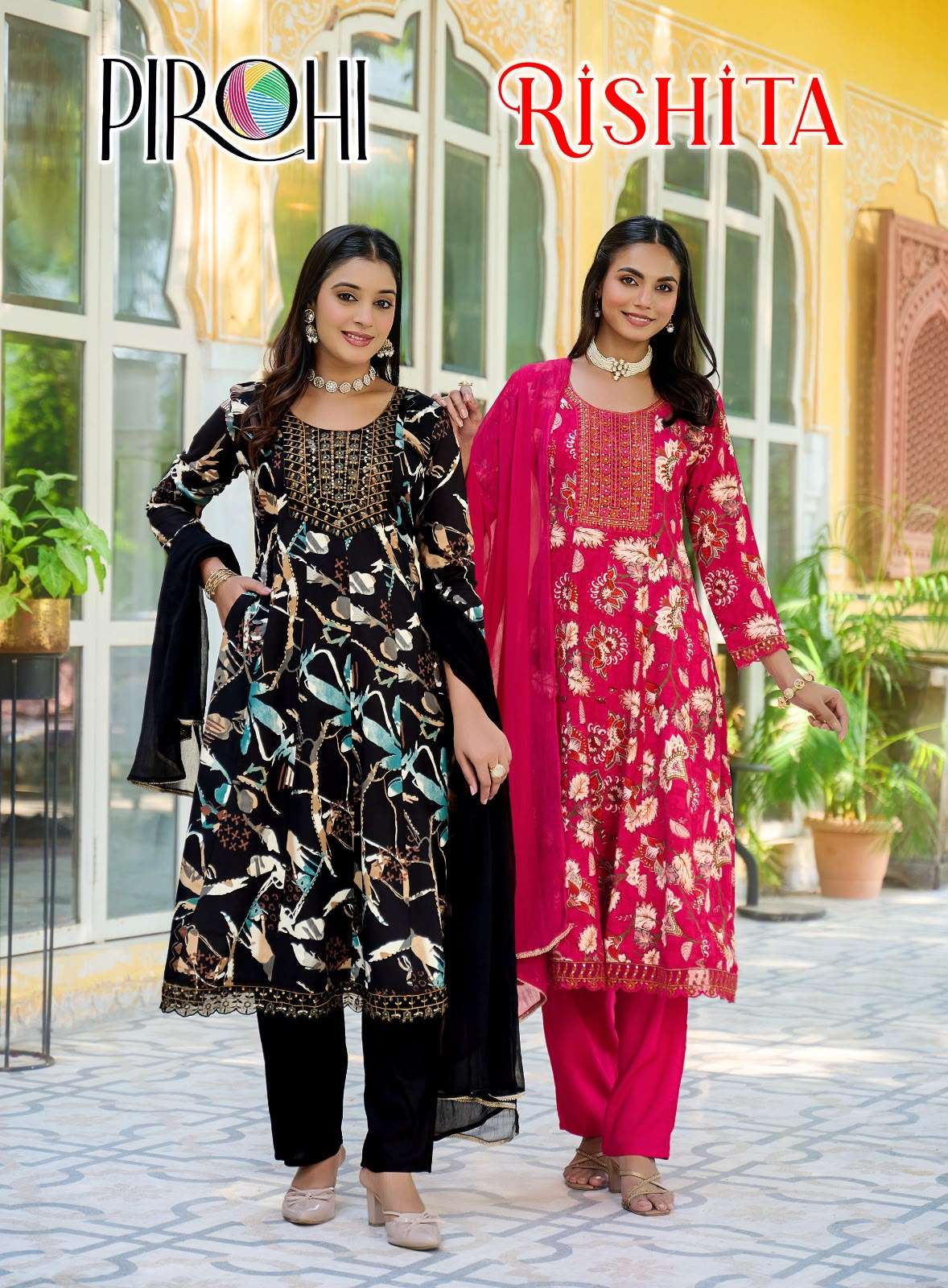 PIROHI KURTI RISHITA PRINTED KURTI WHOLESALER 