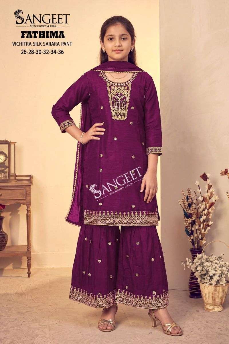 Sangeet KURTI Fathima Kids PRINTED KURTI WHOLESALER 