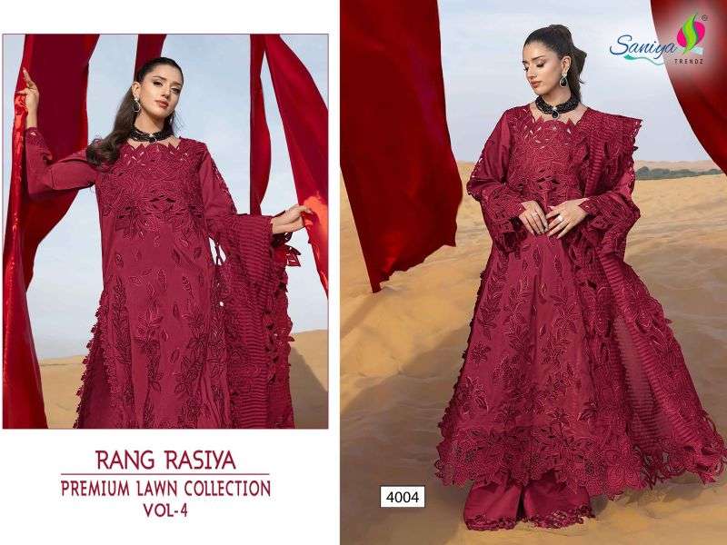 Saniya KURTI Rang Rasiya Vol 4 PRINTED KURTI WHOLESALER 