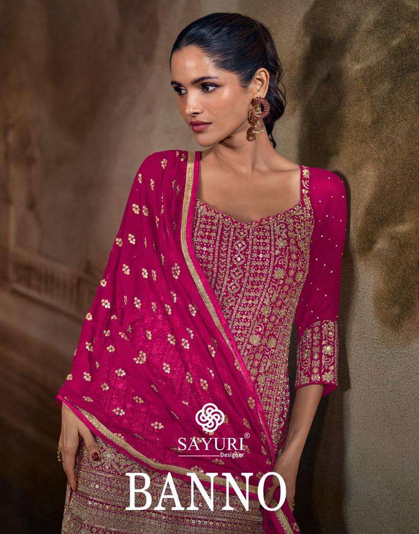SAYURI DESIGNER BANNO PRINTED KURTI WHOLESALER 