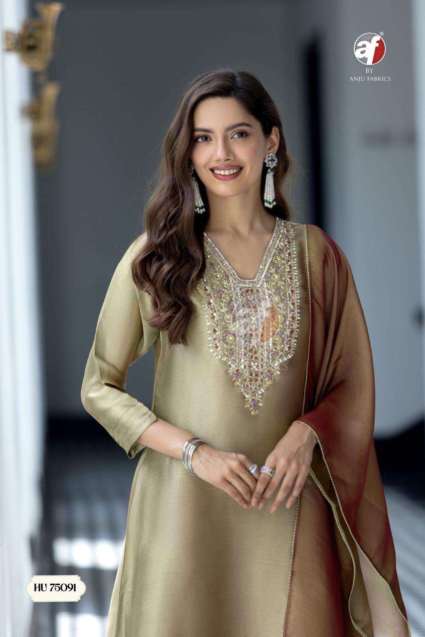 AF KURTI D.NO HU 75093 PRINTED KURTI WHOLESALER 