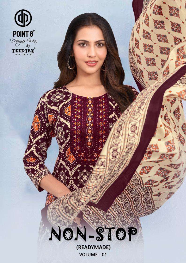 deeptex KURTI non stop readymade vol 1 PRINTED KURTI WHOLESALER 