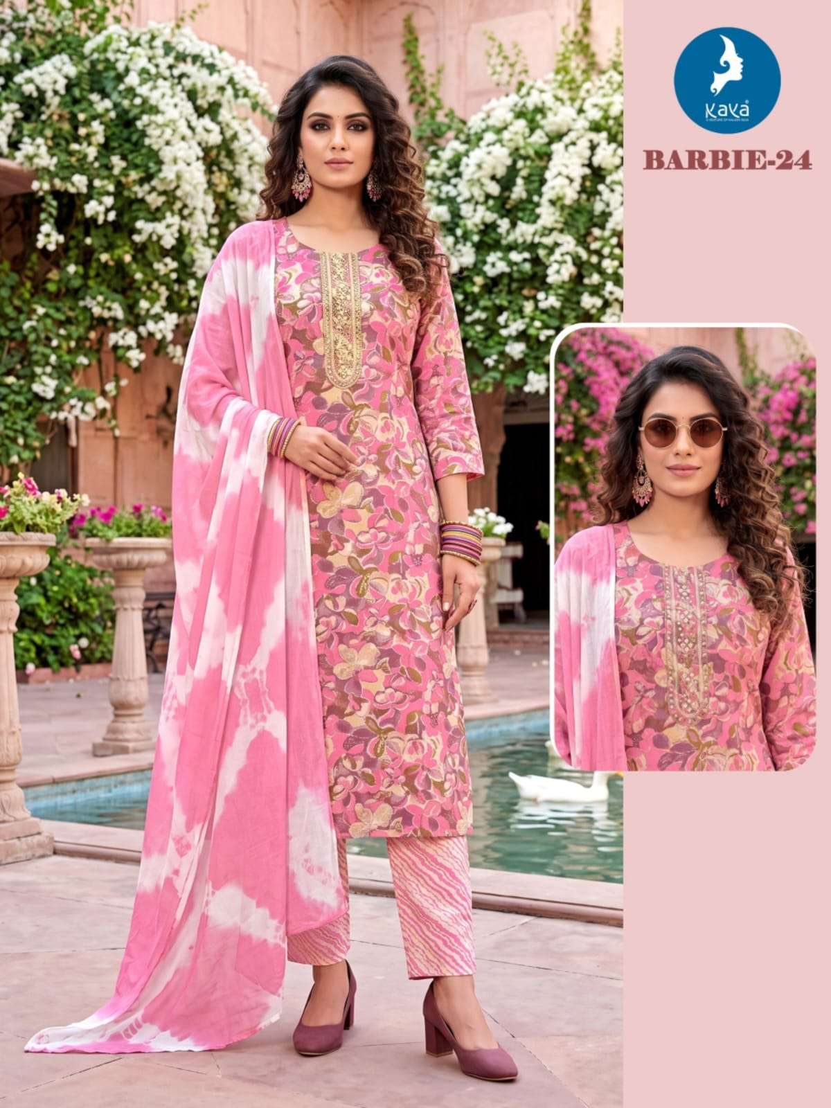 KAYA KURTI BARBIE 3XL TO 5XL PRINTED KURTI WHOLESALER 