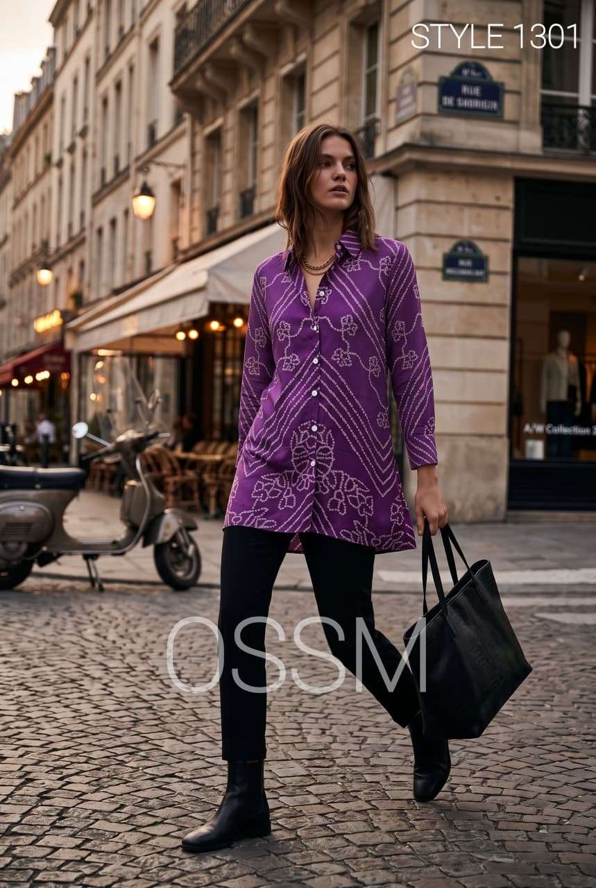 OSSM KURTI 1295 to 1303 PRINTED KURTI WHOLESALER 